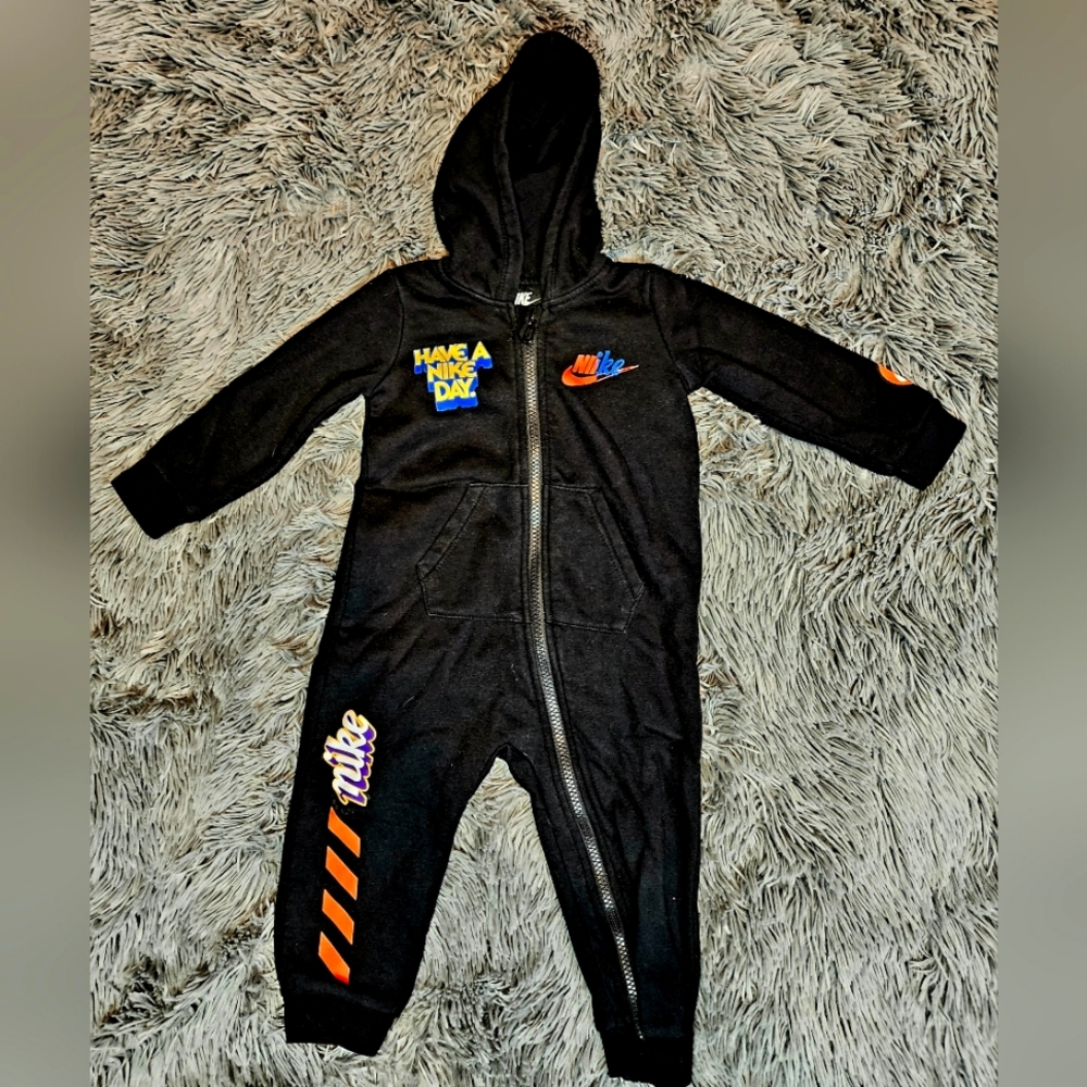 Nike Hooded Jumpsuit Size 18 months